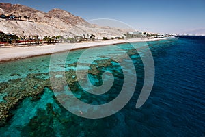 Red Sea coastline in Eilat, israel