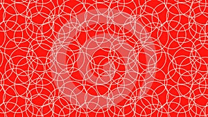 Red Seamless Overlapping Circles Background Pattern Vector Image