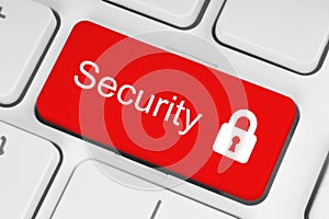 Red security button