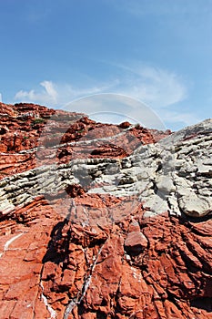 Red sedimentary rocks, from sicily