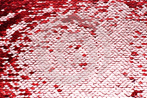 Red sequin background