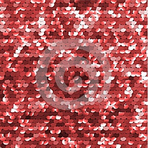 Red sequined surface texture