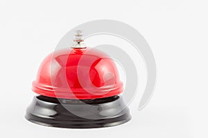 Red service desk bell