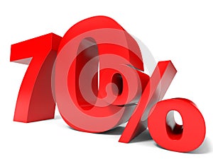 Red seventy percent off. Discount 70%.