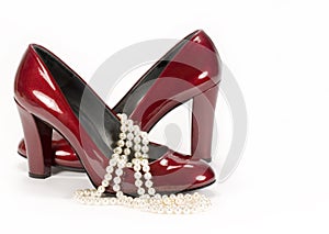 Red Shoes Pearls