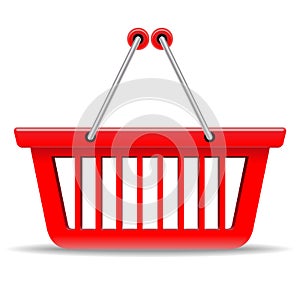 Red shopping basket