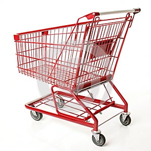 Red Shopping Cart photo
