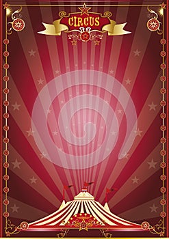 Red show circus poster