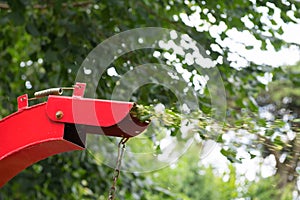 Red shredder for trees