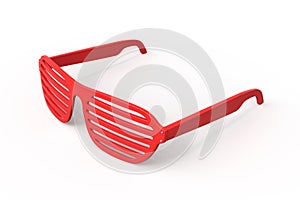 Red shutter shades in impressive 3D render