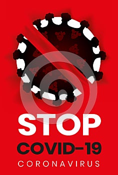 Red sign. Lockdown Pandemic stop Novel Coronavirus outbreak covid-19 2019-nCoV  warning and quarantine Vector protect icon. Lock