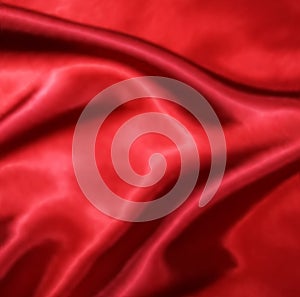 Red Silk Fabric texture. Vector