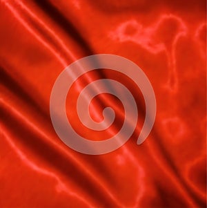 Red Silk Fabric texture. Vector