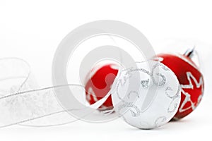 Red and Silver Baubles