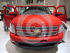 Red Silverado Truck