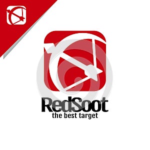 red simple arrow logo