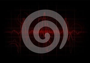 Red sinusoidal line