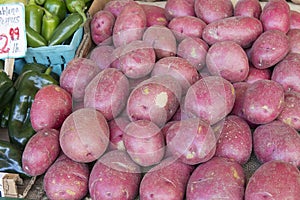 Red Skin Potatoes Stall Display