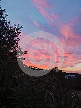 Red Sky CataluÃ±a sunset natural photo