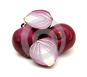 Red sliced onion