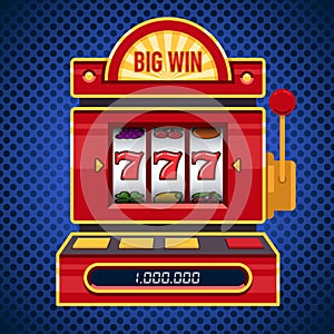 Red slot machine game. Win 777 jackpot