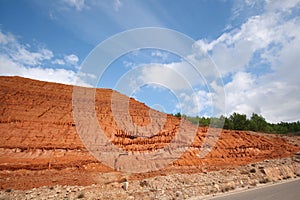 Red sludge, Iglesias (Sardinia - Italy) photo