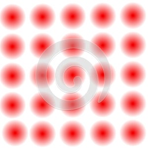 Red small blur circles spots