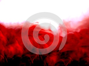 Red smoke abstract background.