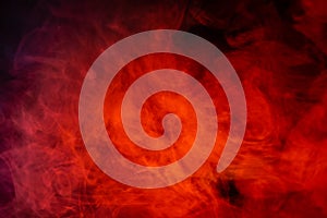 Red smoke abstract background , fire hell concept lights photo