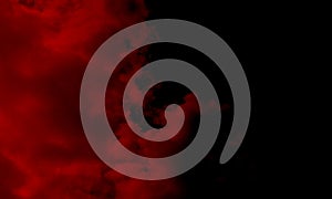Red smoke abstract background.Abstract red smoke mist fog on a black background. Texture, isolated.Powerful smoke abstract. photo