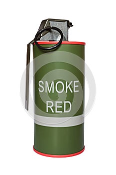 Red smoke grenade m18