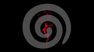 Red Smoke Steam Cloud Loopable Graphic Element V2