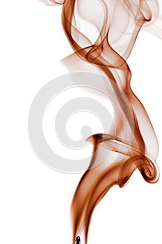 Red Smoke on white background