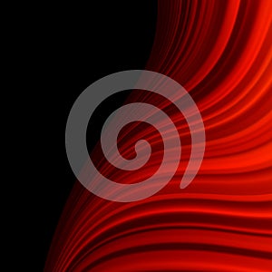 Red smooth twist light lines. EPS 10