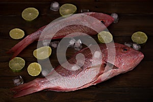 Red snapper with lime