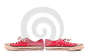 Red Sneakers isolated