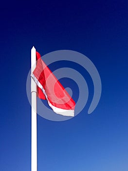 Red Soccer Corner Flag