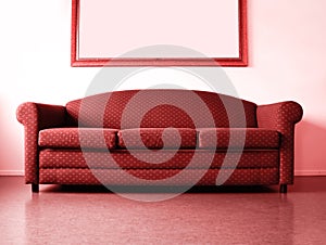 Red sofa