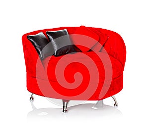 Red sofa