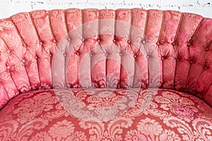 Red sofa couch