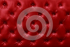 Red sofa leather background