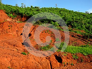 Red soil erosion