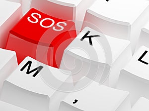 Red sos button