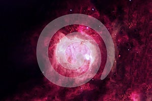 Red space nebula. Elements of this image were furnished by NASA