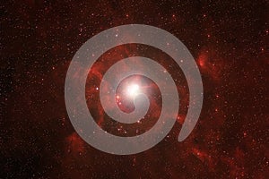 Red space nebula. Elements of this image were furnished by NASA