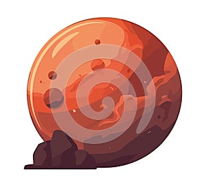 red space outer planet icon