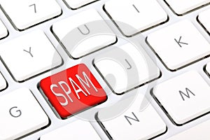 Red spam button