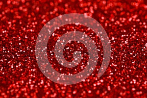 Red Sparkle Glitter background. Holiday, Christmas, Valentines, Beauty and Nails abstract texture