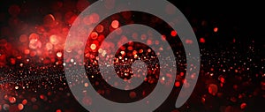 Red sparkly bokeh background
