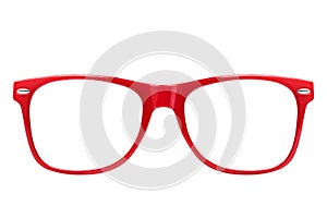 Red Spectacles Isolated photo